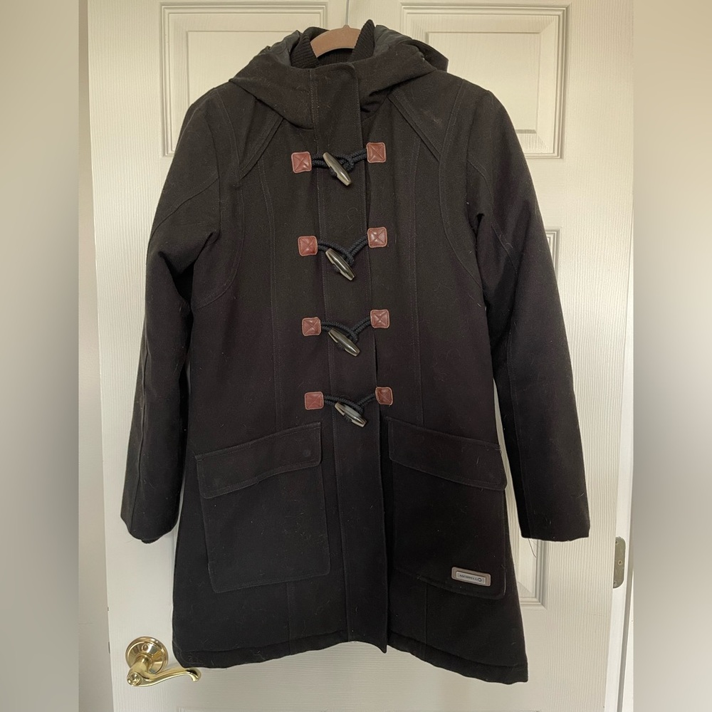 Merrell Women’s Haven Toggle Front Hooded Winter Parka Jacket Size S Black